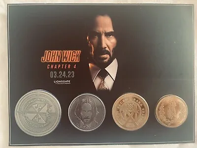 Buy John Wick Souvenir Coins 4 Exclusive Medallions • 15.99£