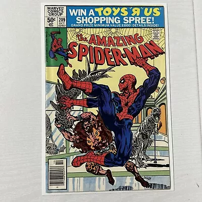 Buy Amazing Spider-Man #209 VF Marvel (Vol 1 1962 Series) Newsstand Spiderman • 13.20£