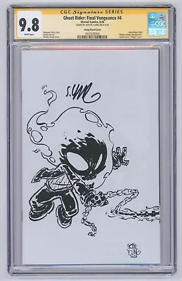 Buy CGC SS 9.8 GHOST RIDER FINAL VENGEANE 4 1:50 B&W Signed By SKOTTIE YOUNG • 167.27£