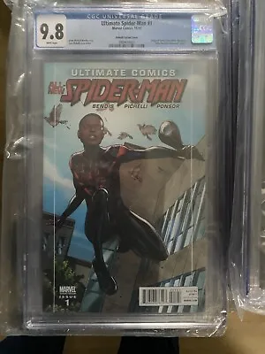 Buy Ultimate Spider-Man #1 2011 1:15 Pichelli Variant Origin Miles Morales CGC 9.8 • 500£