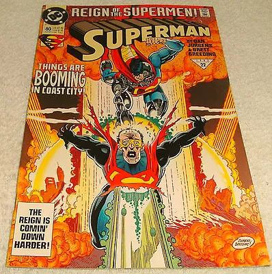 Buy Dc Comics Superman # 80 Vf+ Reign Of The Supermen 1993 • 3.25£