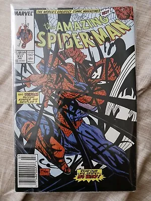 Buy Amazing Spider-Man #317 (Marvel 1989) 4th App Venom - Todd McFarlane Cover • 27.18£