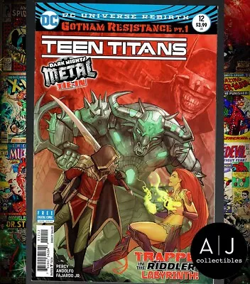 Buy Teen Titans #12 NM 9.4 (2018) 2nd Print DC 1st Appearance Of Batman Who Laughs • 34.91£