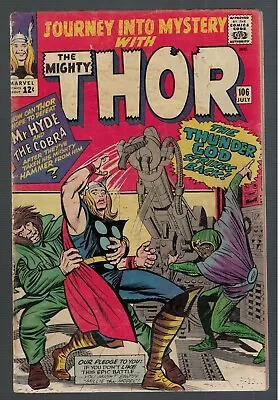 Buy Marvel Comics Journey Into Mystery 106 Thor Strikes Again 1964 3.5 VG- Avengers • 47.99£