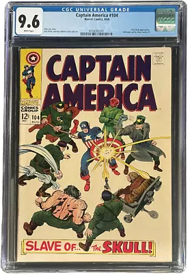 Buy Captain America 104 CGC 9.6 WH Red Skull Appearance • 388.30£