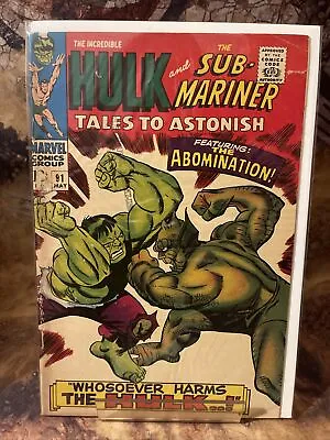 Buy Tales To Astonish #91 GD/VG 3.0 1967 2nd Appearance 1st Cover Of Abomination • 35.01£
