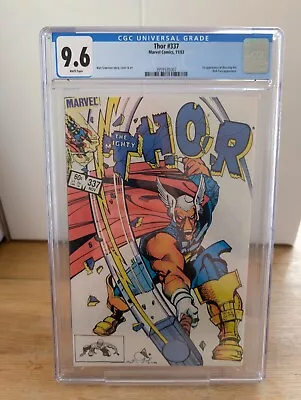 Buy Mighty Thor #337 Marvel First Appearance Beta Ray Bill CGC 9.6 • 375£