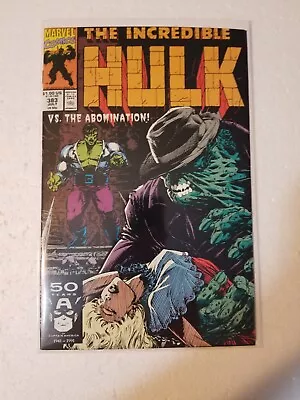 Buy Incredible Hulk #383 NM  1990 MARVEL COPPER AGE ABOMINATION • 3.88£