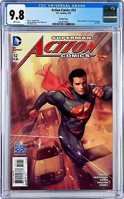 Buy Action Comics #52 CGC 9.8 (Jul 2016, DC) Last Issue, Oliver New 52 Variant Cover • 62.13£
