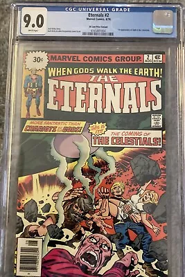 Buy Eternals #2  CGC 9.0  30 Cent  White Pages • 105.03£