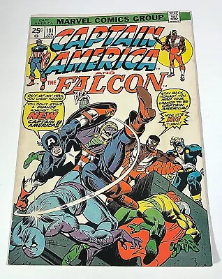 Buy Captain America #181, VF-, 1st App. Captain America, 1975, MVS Intact!, NICE!  • 7.37£