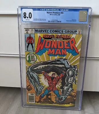 Buy  🔥🔥Marvel Premiere #55 CGC 8.0..1st Solo Wonder Man ..Madame Masque App. 🔥🔥 • 97.07£