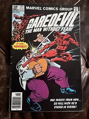 Buy Daredevil #171-First DD VS Kingpin! Frank Miller Marvel Comics Newsstand 1981!!! • 11.97£