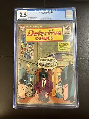 Buy Detective Comics #222 (1955, Golden Age) CGC 2.5 Mortimer Cover! • 155.32£