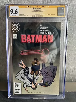 Buy BATMAN 404🔥CGC 9.6🔥SS Miller 🔥🔥YEAR ONE Pt 1🔥Signed Frank Miller🔥 • 388.30£