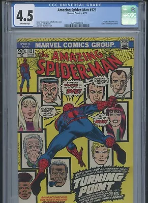 Buy Amazing Spider-Man #121 1973 CGC 4.5 (Death Of Gwen Stacy) • 201.92£