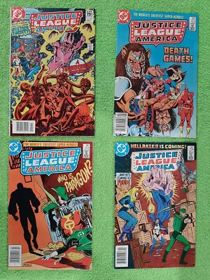 Buy Lot 4 JUSTICE LEAGUE AMERICA 219, 222, 224, 225 All Canadian NM Variants RD4392 • 4.65£