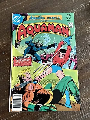 Buy Adventure Comics #452 (DC 1977) Death Of Arthur Curry Jr. Aka Aquababy NM- • 46.60£