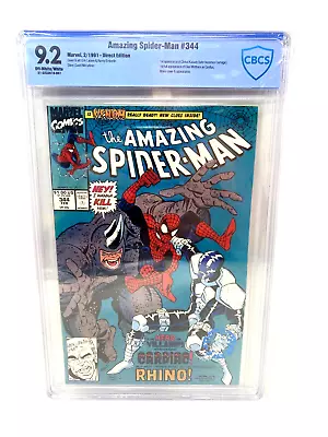 Buy Marvel Amazing SPider-Man #344 CBCS Graded 9.2 1991 • 23.29£