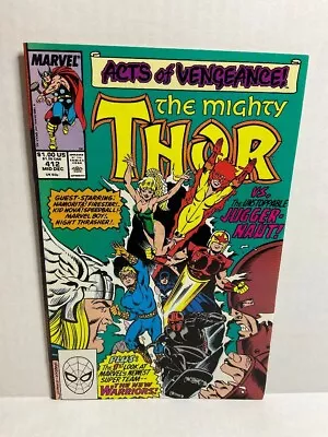 Buy The Mighty THOR Comic Book (Issue #412) 1st Appearance Of New Warriors😍 • 15.53£