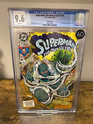 Buy Superman The Man Of Steel #18 1992 Third Printing Cgc 9.6 Dc  • 60£