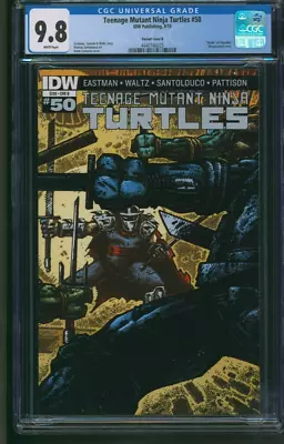 Buy Teenage Mutant Ninja Turtles #50 Eastman Variant Cover B CGC 9.8 IDW 2015 • 73.78£