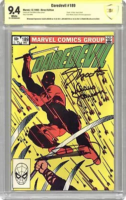 Buy Daredevil #189 CBCS 9.4 SS Janson/Shooter/Miller 1982 22-1653D6D-084 • 178.62£