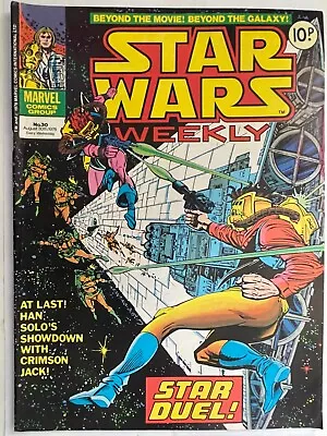 Buy Star Wars Weekly, Vintage UK Marvel Comic  No.30 • 2.45£