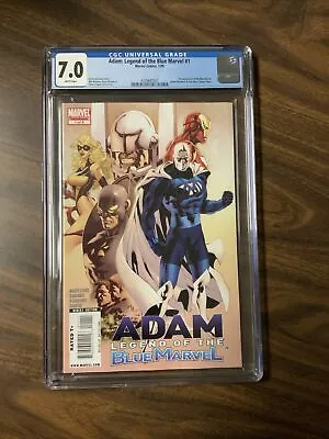 Buy Adam Legend Of The Blue Marvel # 1 CGC 7.0 1st Blue Marvel Low Print Run HTF • 194.50£