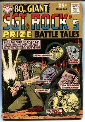 Buy 80 Page Giant #7 1965- Sgt. Rock's Prize Battle Tales VG • 50.83£