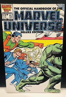 Buy OFFICIAL HANDBOOK OF THE MARVEL UNIVERSE. DELUXE EDITION #15 Comic , Marvel • 2.46£