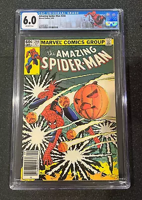 Buy Amazing Spider-Man #244, Newsstand Variant Hobgoblin, CGC 6.0, 1983 • 31.06£