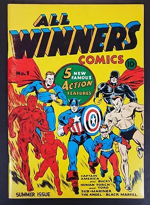 Buy All Winners Comics #1 Flashback Special Edition Reprint Captain America 1974 • 31.06£