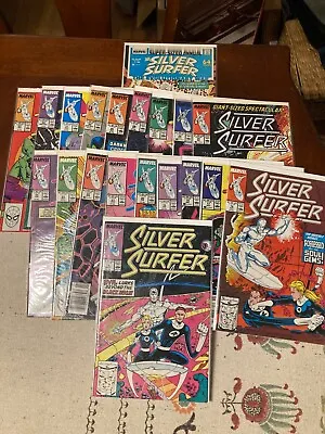 Buy Silver Surfer 15-33 + Annual 1 Complete Set/Run By Englehart/Lim 1987 Series VF • 46.59£