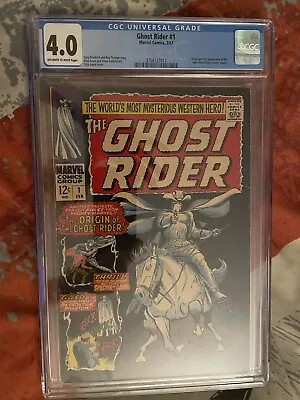 Buy Ghost Rider #1 CGC 4.0 Marvel 1967 1st Carter Slade Ghost Rider • 210£