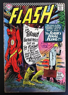 Buy The Flash #159 DC Comics 1966 -  The Flash's Final Fling  VG- • 9£