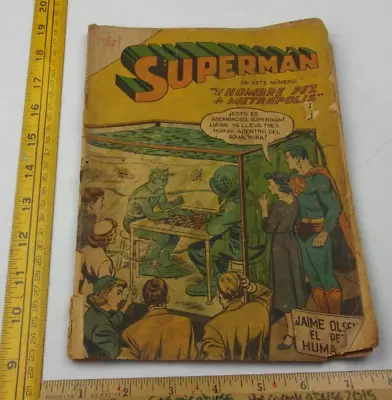 Buy Superman #134 May 1958 Spanish Comic Book Pr/fr Jimmy Olsen Aquaman ? Dinosaur • 14.76£