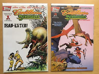 Buy CADILLACS & DINOSAURS : 2 Topps 1994 Issues. Man-Eater # 1; Blood & Bones 3.VFN+ • 8.99£