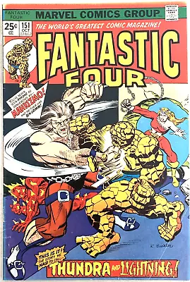 Buy Fantastic Four.  # 151. 1st Series. October 1974. Rich Buckler-cover. Fn 6.0. • 6.29£