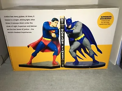 Buy DC Direct Batman Superman World's Finest Bookends 183/500 • 560.11£