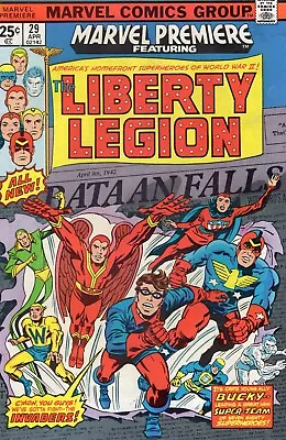 Buy Marvel Premiere #29 VG/Fine 1st Liberty Legion (Marvel, 1976) • 6.57£