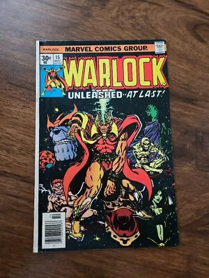 Buy Marvel Comics Warlock #15 1976 FN • 15.52£