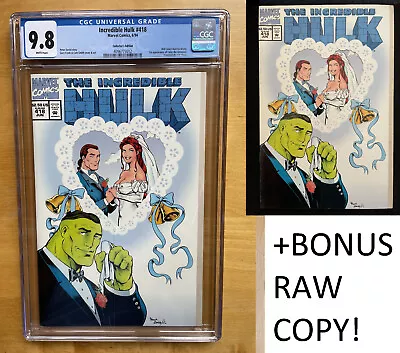 Buy Incredible Hulk #418 CGC 9.8 (1994) 1st Talos The Untamed! PLUS BONUS RAW COPY! • 46.56£