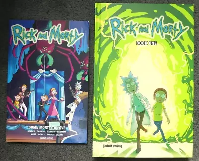 Buy Bundle Of 2 Rick And Morty Comic Books - Book 1 Hardcover & Some Morty To Love • 19.99£