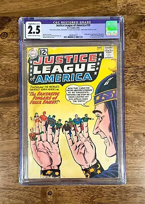 Buy Justice League Of America #10 Mar62 CGC 2.5 Restored 1st Appearance Felix Faust • 50.48£