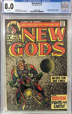 Buy New Gods #1 - 1st Orion, Lightray, Metron, High-father, Kalibak - Cgc 8.0 • 600£