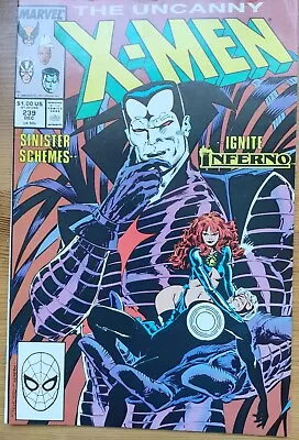 Buy The Uncanny X-MEN #239 Key Issue ,1st Cover Mr Sinister ,dec 1988 • 18£