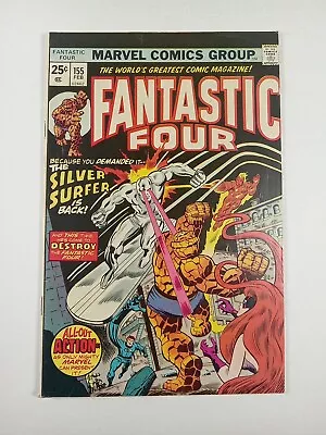 Buy Fantastic Four #155 Marvel Comics Silver Surfer Appearance Mark Jewelers FN+ • 34.62£