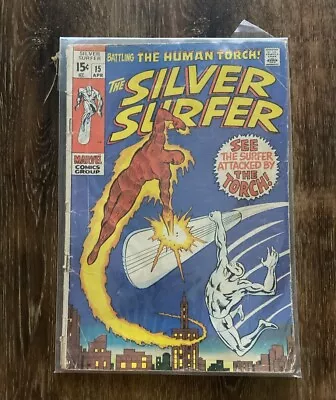 Buy Silver Surfer 15 Silver Surfer Vs Human Torch 1970 • 15.52£