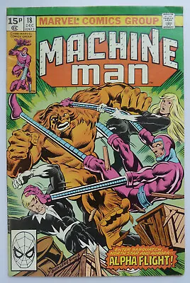 Buy Machine Man #18 - Wendigo; Alpha Flight Ties Into X-Men #140 Dec 1980 FN+ 6.5 • 5.75£
